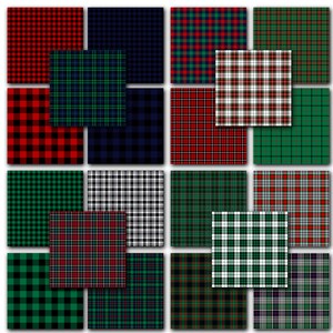 Christmas Plaids Seamless Digital Scrapbook Printable Paper | Tartan ...