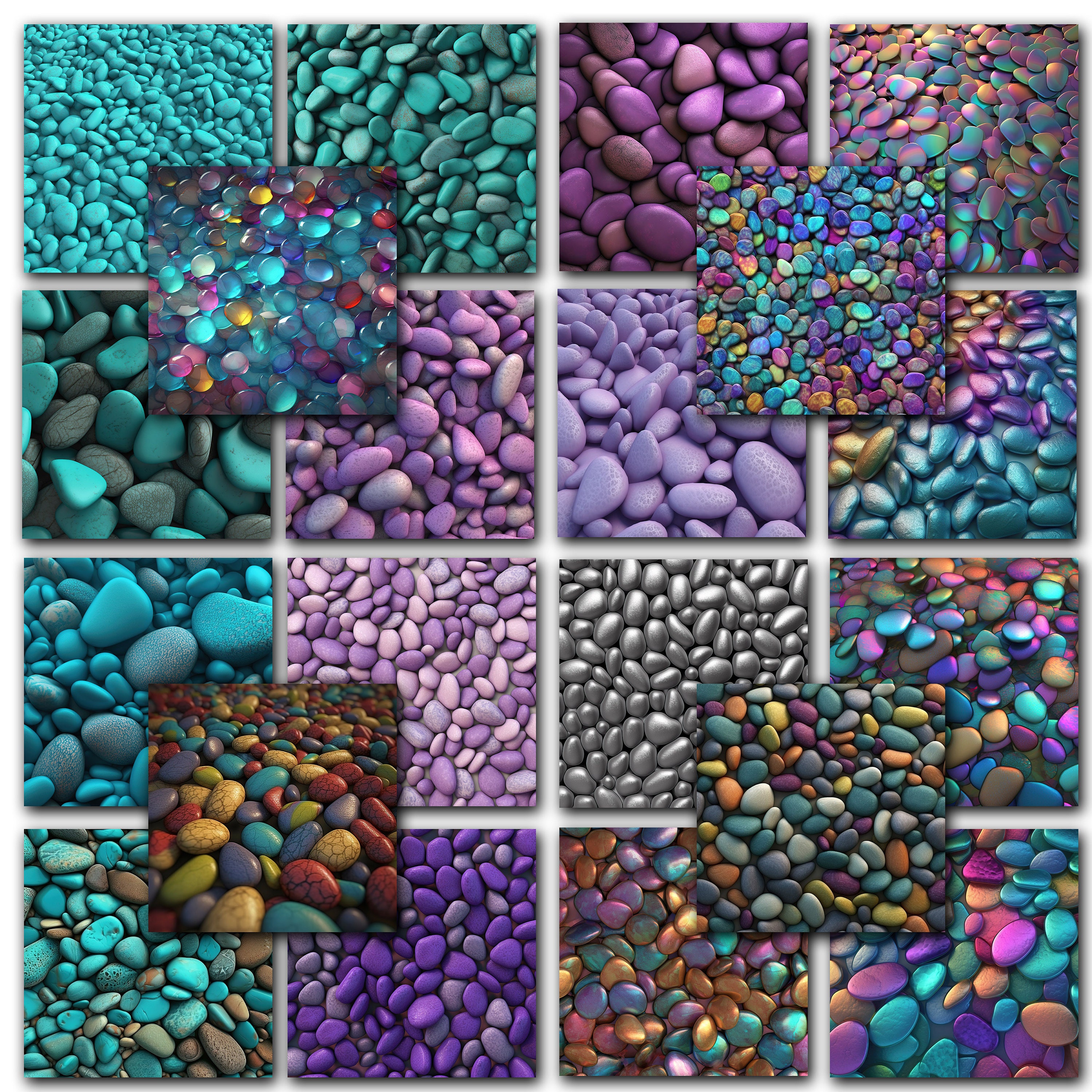Pebbles Digital Scrapbook Printable Paper | Digital Paper | Stones ...