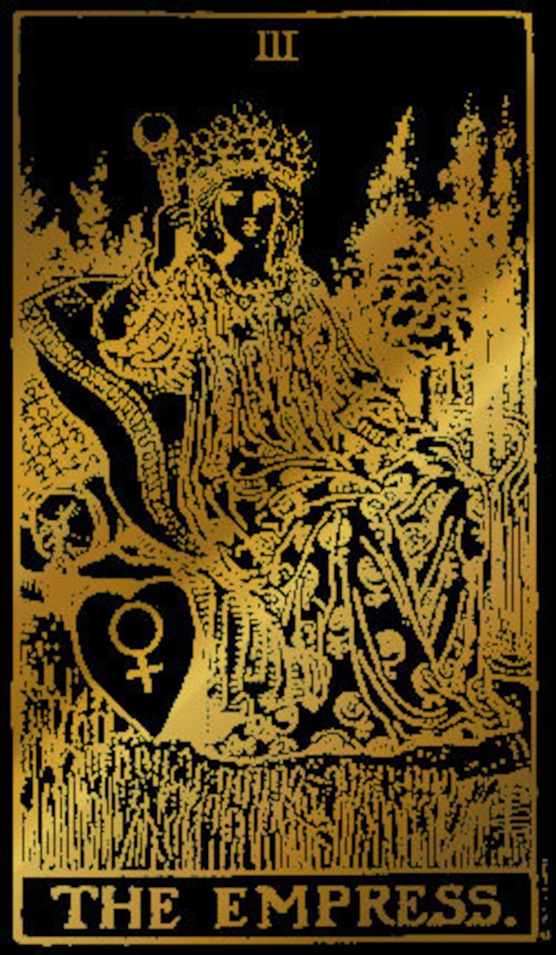 Black and Gold Tarot Cards 78 Deck Instant Digital Download - Etsy