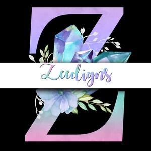 Crystals Alphabet Clipart Scrapbooking Digital Set Printable Paper ...