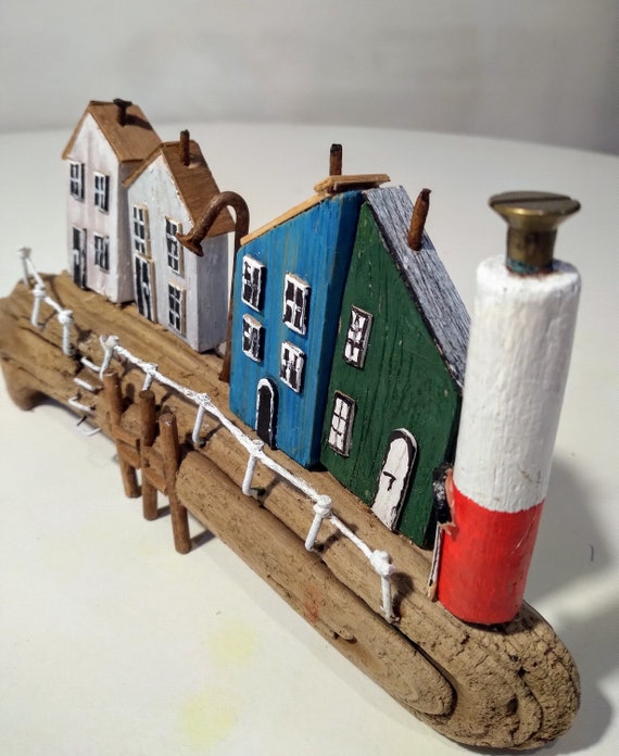 Original Decorative Unique Driftwood Scandinavian Beach Houses