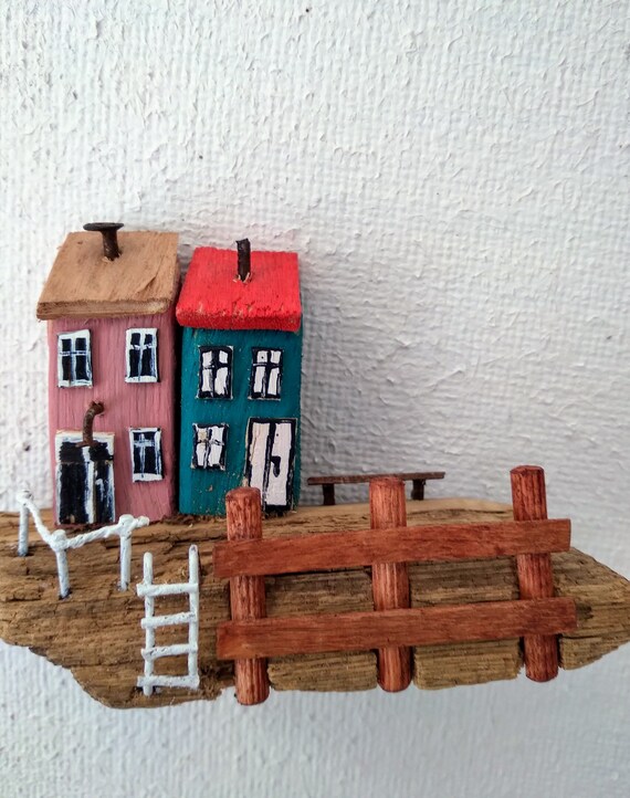 Original Unique Handmade Natural Beach Driftwood Houses