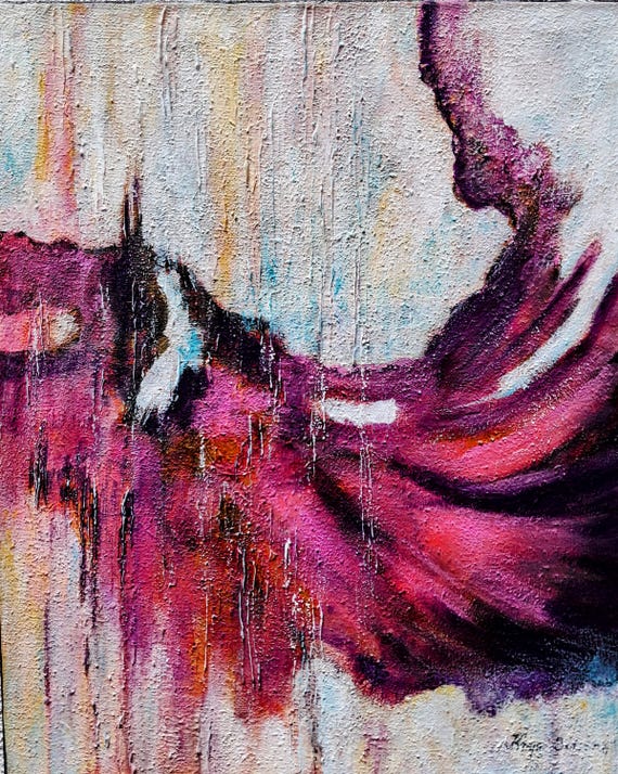 Original Hand Painted Abstract Textured Paintings on Canvas