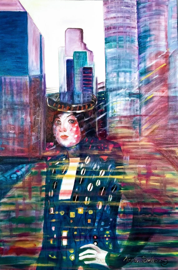 Large Original Unique Surrealist Oil Paintings on Canvas