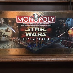 NEW Monopoly Star Wars Episode 1 Collectors Edition 1999 Factory Sealed 3-D 