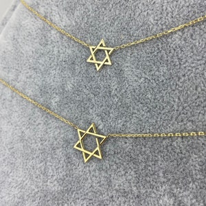 Star of David Necklace | Magen David Gold Necklace | Judaica Jewelry