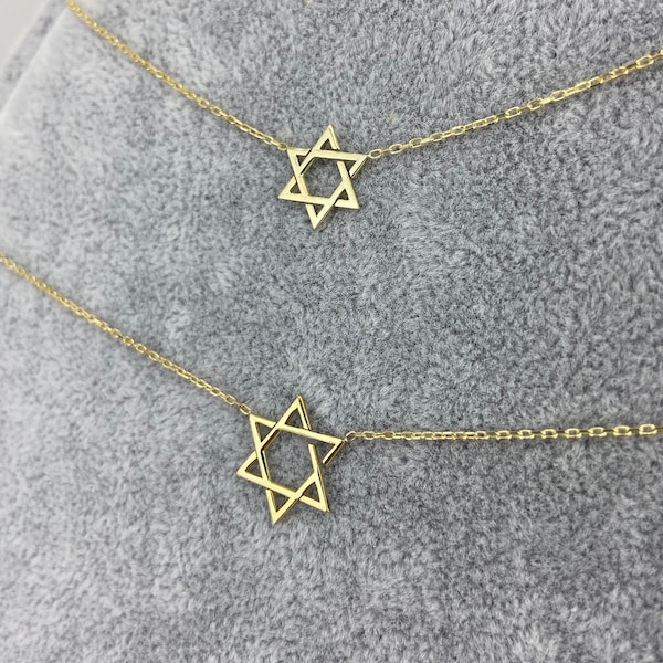 Star of David Necklace | Magen David Gold Necklace | Judaica Jewelry