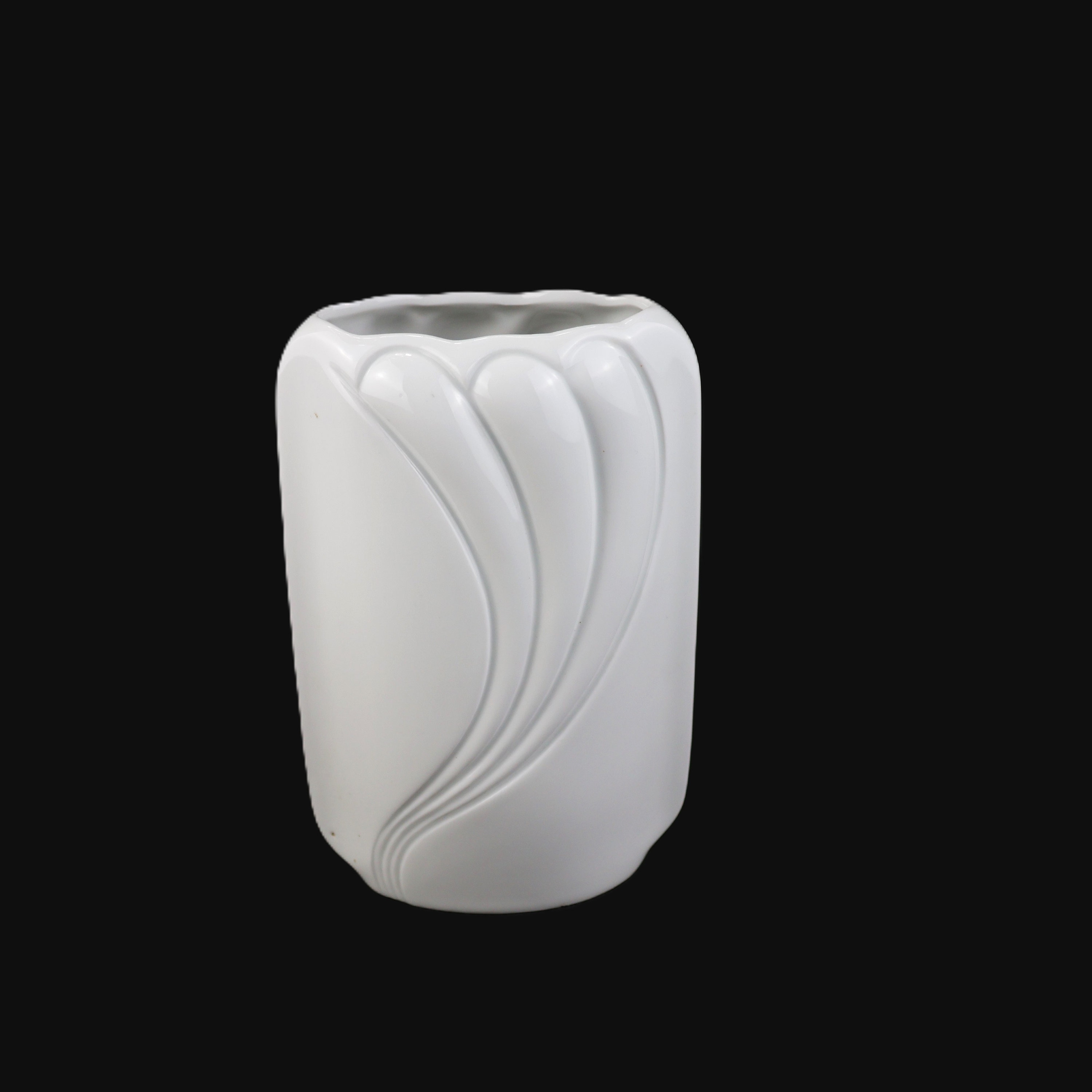 ヴィンテージ磁器、花瓶、白磁、KPM、ロイヤル・ポーセリン