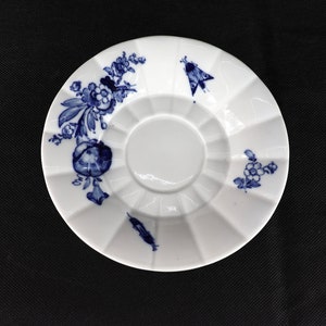 Meissen Porcelain Plate - Blue Floral Pattern - Made in Germany - Antique Porcelain - Vintage Plate - Dresden Porcelain