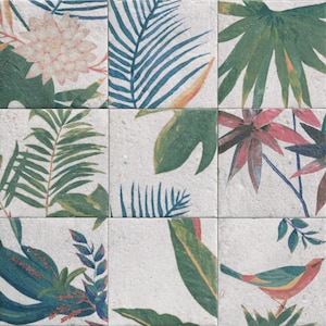 CUT TILE SAMPLE: Jungle Stone Decor