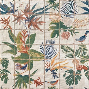 Botanical Tropico Wall Mural (Full Mural) Tile box