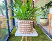 Wicker, Natural Basket, Flower basket, Laundry basket, Plant Basket, Decorative Basket, Hausewarming Gift, Colourful Plant Pot, Home Decor