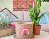 Wicker, Natural Basket, Flower basket, Laundry basket, Plant Basket, Decorative Basket, Hausewarming Gift, Colourful Plant Pot, Home Decor