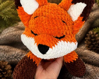 Kit the Sleeping Fox Crochet Pattern PDF (Digital Download Only)