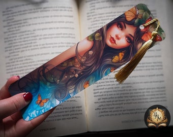 Fantasy Bookmark | Fae Sprite Bookmark | Beautiful Bookmark | Laminated Bookmark | Bookmark with Tassel