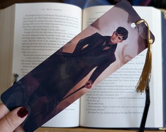 Kaz Brekker Bookmark | Six of Crows | Fantasy laminated bookmark with tassel