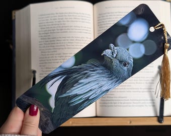 Nicobar Pigeon Bookmark | Exotic Bird | Nature Photography | Bookmark with Tassel