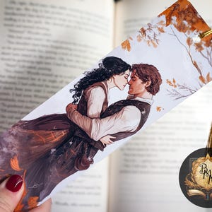 Zakładka Outlander | Zakładka Claire i Jamie | Zakładka Fantasy | Laminowana zakładka | Zakładka z chwostem