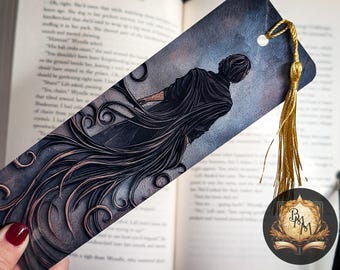Marcapáginas laminado con borla de Kelsier / Mistborn / Cosmere / Fantasía