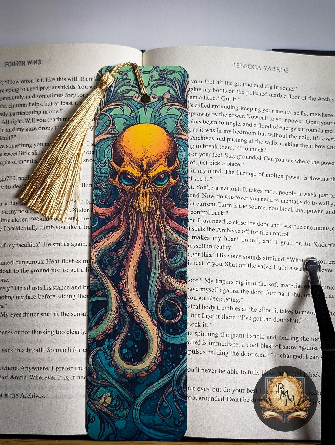 Fantasy Bookmark Kraken Bookmark Cthulhu Bookmark Laminated Bookmark ...