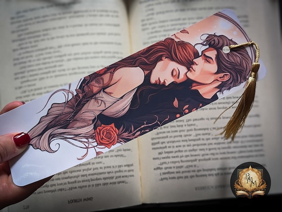 Feyre and Rhysand Bookmark | ACOTAR  | Fantasy | Laminated bookmark with tassel