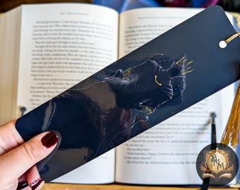 Marcapáginas Cardan Greenbriar / El Príncipe Cruel / Marcapáginas de fantasía laminado con borla