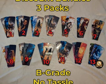 B-Grade  Packs - 3 pack | Fantasy Bookmarks | Laminated Bookmarks | cosmere | cosmetic defects