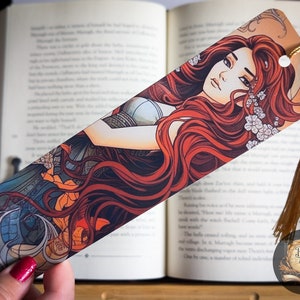 Shallan Bookmark | Stormlight Bookmark | Fantasy Bookmark | Laminated Bookmark | Bookmark with Tassel