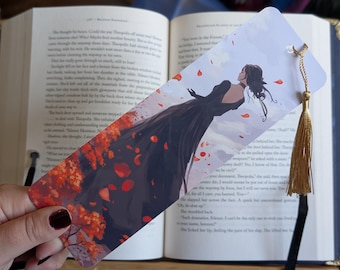 Wuthering Heights Bookmark | Catherine Earnshaw | Gothic Literature laminated bookmark with Tassel