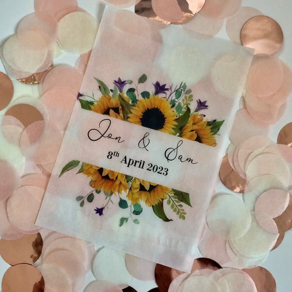 Sunflower Packets Etsy