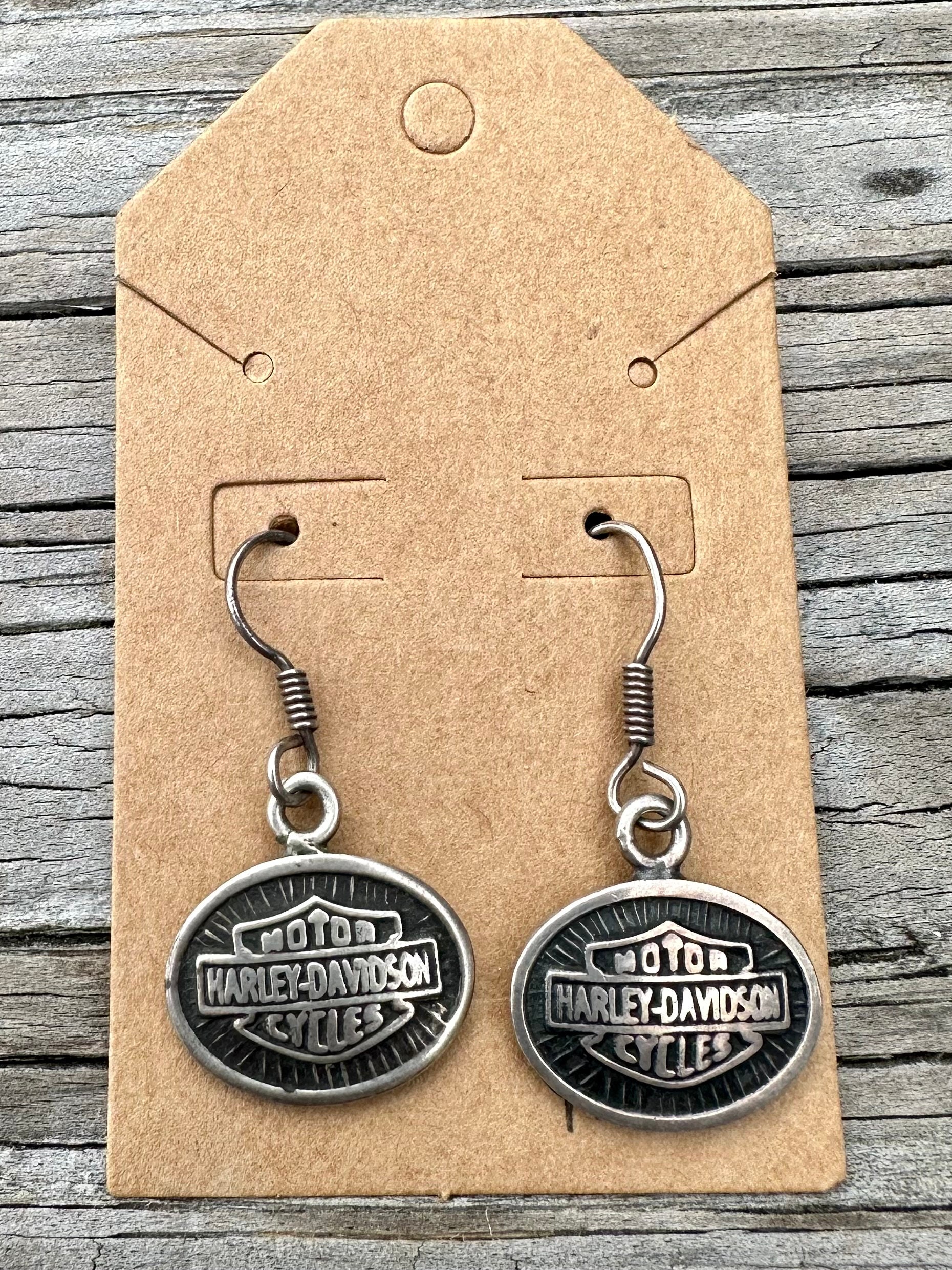 Harley davidson shop earrings clearance