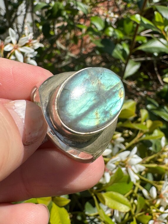 Labradorite ring - image 2