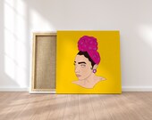 Coffee Cream Wrap Queen Canvas