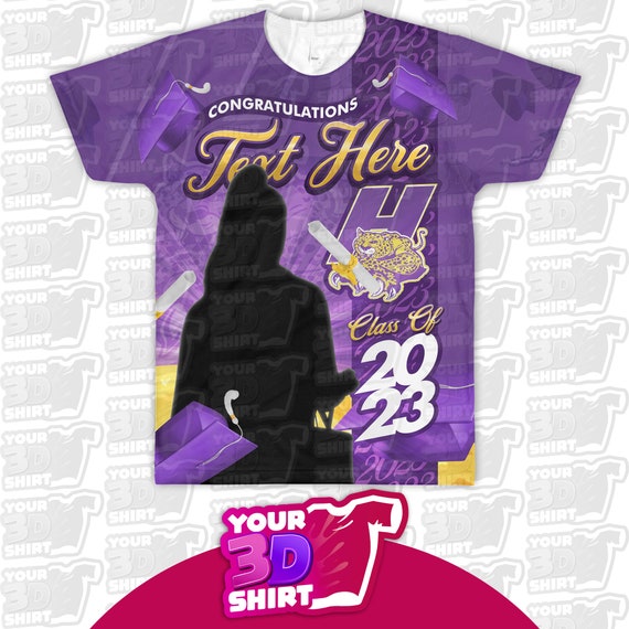 3D Graduation Shirt Template 2023 PSD File Etsy