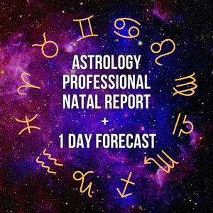 ASTROLOGIA Relatório Profissional de Nascimento Natal + Previsão de Um Dia