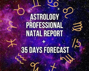 ASTROLOGÍA Informe Natal Profesional + Pronóstico de 35 DÍAS