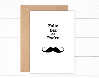 Feliz Día del Padre/Papá - Spanish Happy Father's Day card A5 - can be personalised
