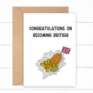 British citizenship congratulations - card A5 - can be personalised