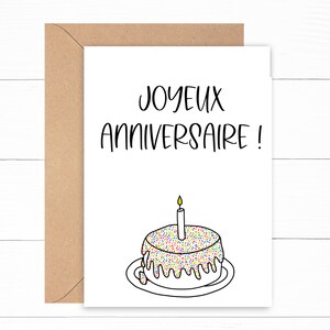 Carte Anniversaire Maman Joyeux Anniversaire Mamounette Etsy Uk