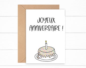 Joyeux Anniversaire Etsy Uk