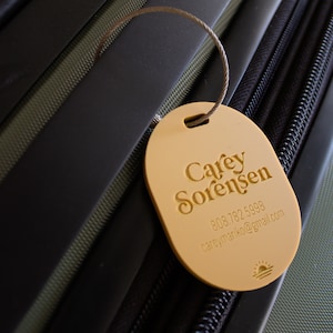 1/8" Personalized Luggage Tag | Boho Design