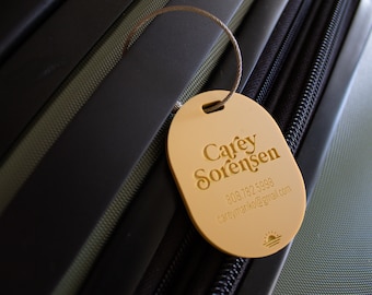 1/8" Personalized Luggage Tag | Boho Design