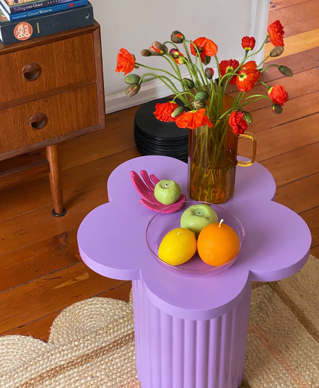 Flower Shaped Side Table/bed Side Table Etsy