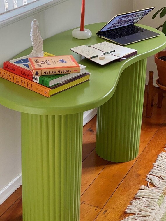 Wooden Kidney Shaped Desk Etsy