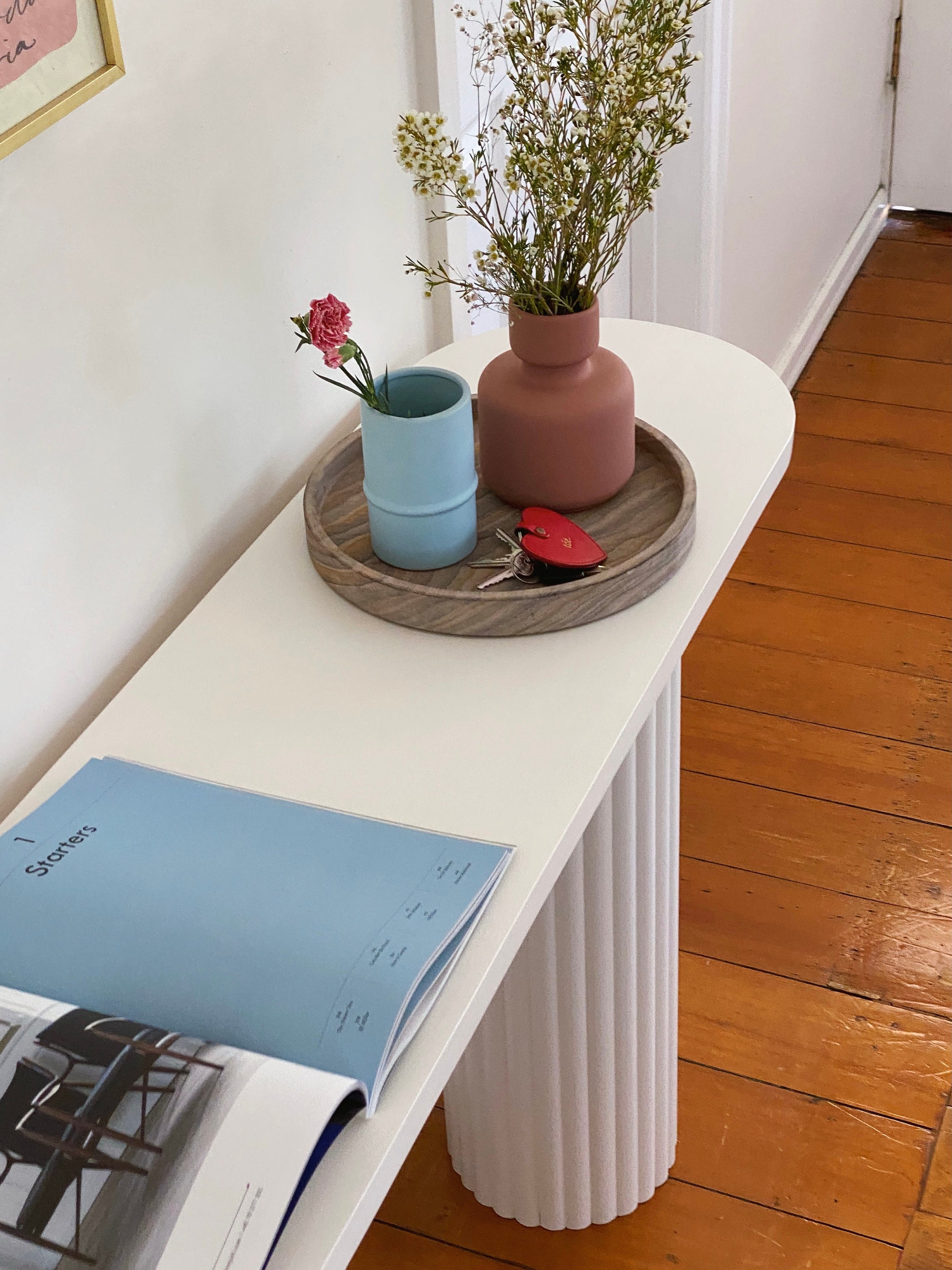 Oval Shaped Console/hall Table Etsy