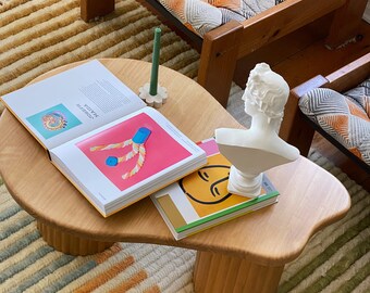 Pear Shaped Coffee Table in timber finish