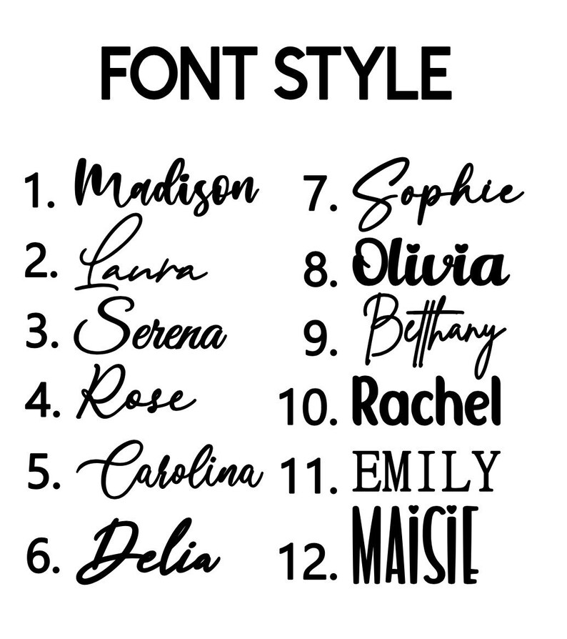 Personalised Vinyl Name Stickers for Birthday Etsy