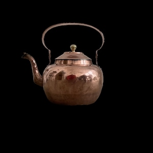 Large Antique Copper Apple Kettle (no. 15)