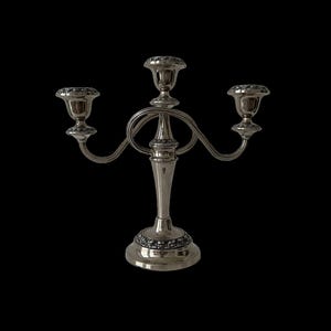 Ianthe Silver-Plated Three Sconce Candelabra