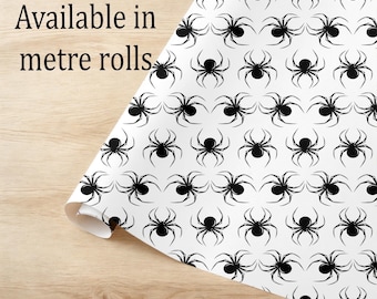 Papel de regalo de arañas / Papel de regalo de terror ecológico
